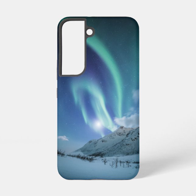 Coque Samsung Galaxy Lueurs boréales Norvège (Verso)