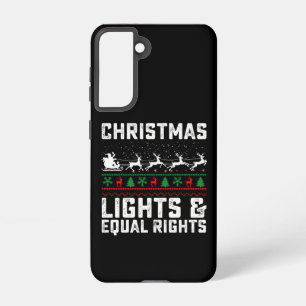 Coque Samsung Galaxy Lumières De Noël Et Égalité Des Droits Féministes