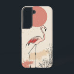 Coque Samsung Galaxy Lunar Heron Poise<br><div class="desc">Un héros gracieux se dresse sous une lune brillante,  entouré de roseaux délicats. Ce coque dégage calme et élégance naturelle avec une touche mystique.</div>