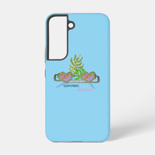 Coque Samsung Galaxy Lunettes de soleil vacances d'été  (Verso)