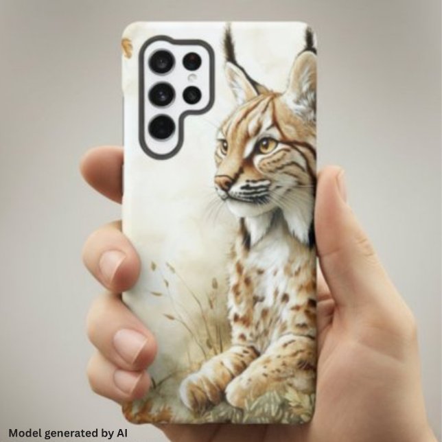 Coque Samsung Galaxy Lynx de la forêt sauvage Nature (Créateur téléchargé)