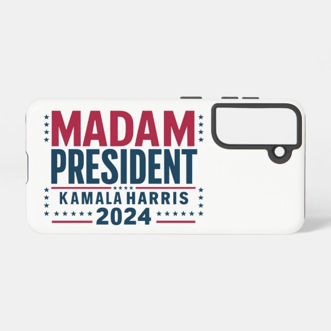 Coque Samsung Galaxy Madame la Présidente Kamala Harris 2024 Vote Democ (Verso Horizontal)