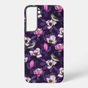 Coque Samsung Galaxy Magnolia en fleurs et mésange 4