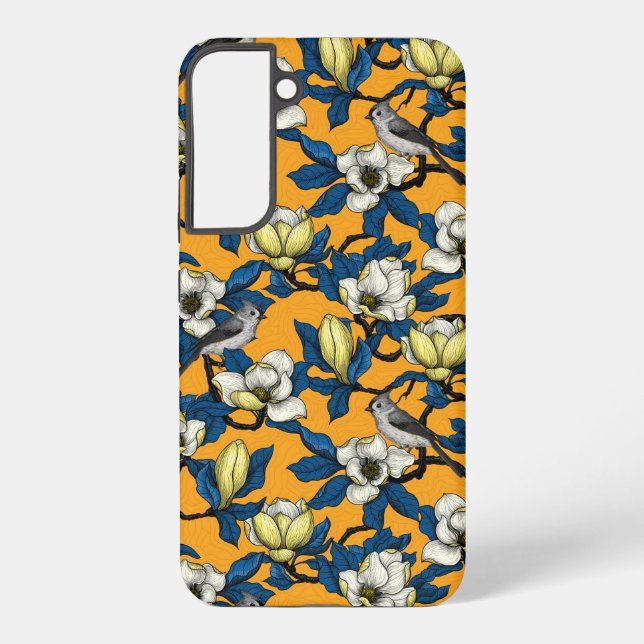 Coque Samsung Galaxy Magnolia en floraison et oiseau de tireur 3 (Verso)