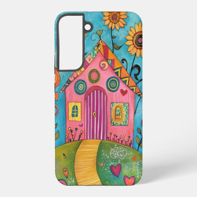 Coque Samsung Galaxy Maison d'art populaire fantaisiste (Verso)