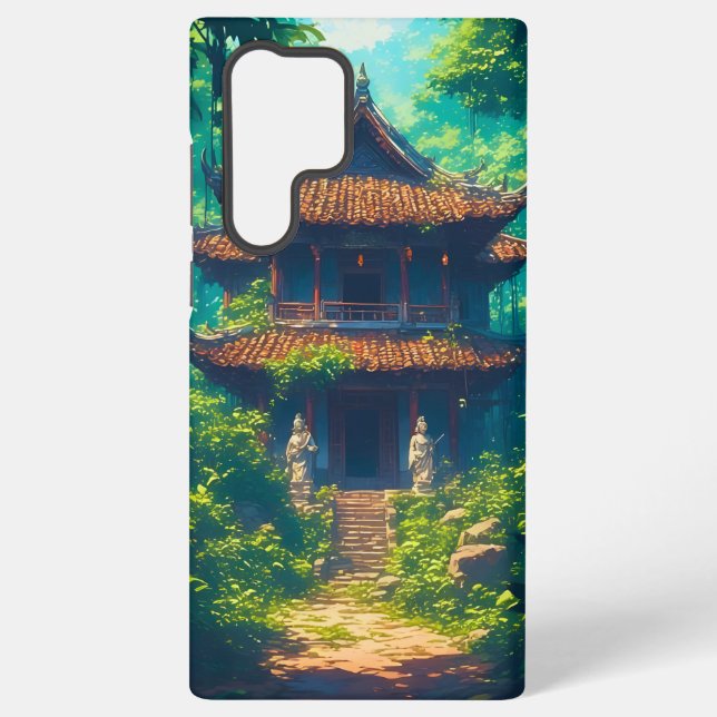Coque Samsung Galaxy Maison thaïlandaise ensoleillée dans une jungle lu (Verso)