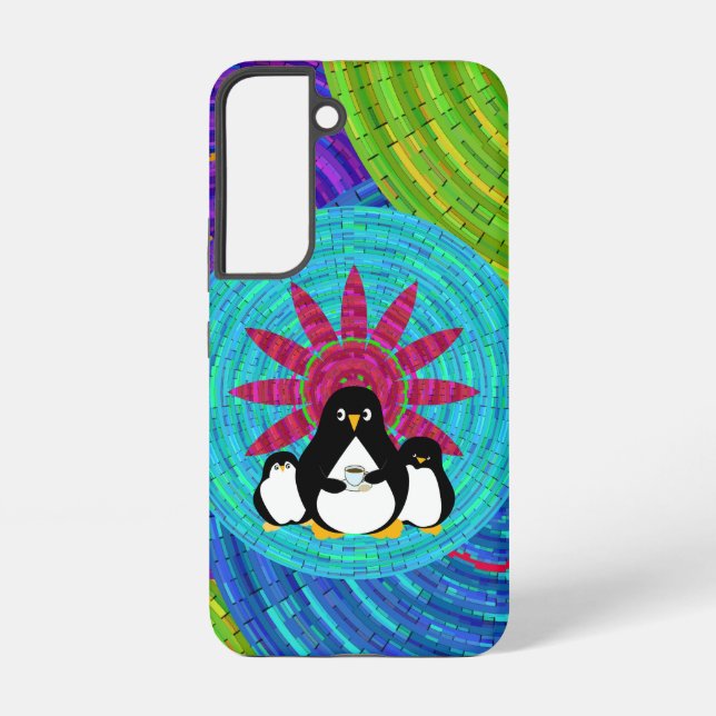 Coque Samsung Galaxy Manchots BoHo (Verso)