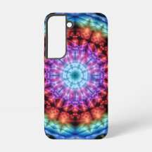 Mandala arc-en-ciel kaléidoscope vibrant tie-dye