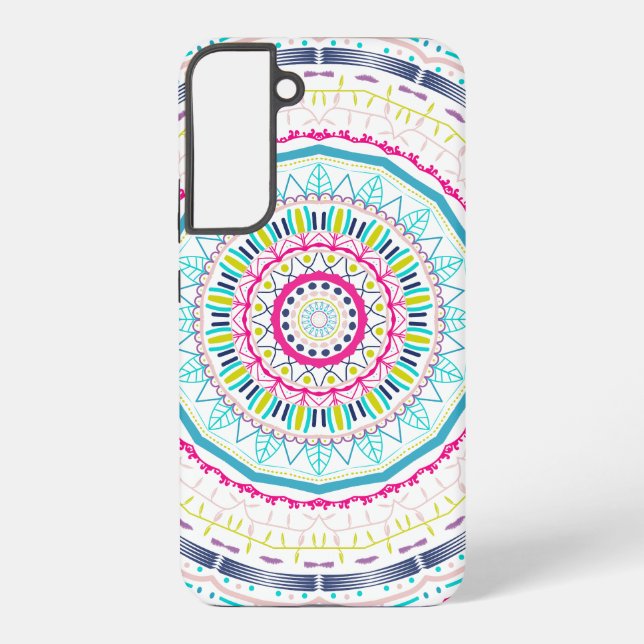 Coque Samsung Galaxy mandala coloré (Verso)