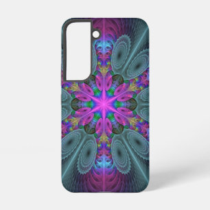 Coque Samsung Galaxy Mandala Colorful Striant Fractal Art Kaleidoscope