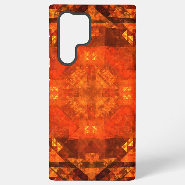 Coque Samsung Galaxy Mandala d'art abstrait de feu de bénédiction Desig (Verso)