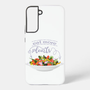 Coque Samsung Galaxy Manger plus de plantes lettrage de motivation de s