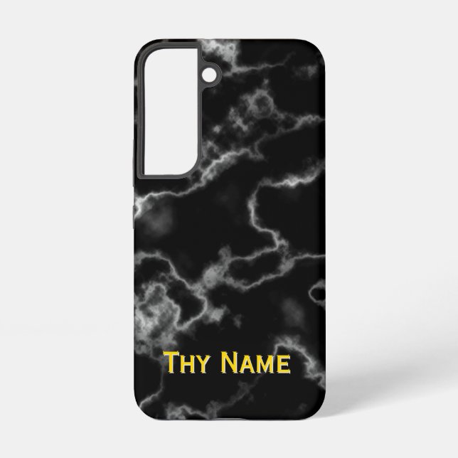 Coque Samsung Galaxy Marbre noir - (Verso)