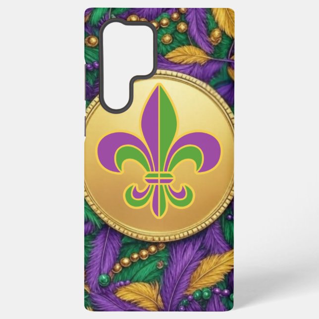 Coque Samsung Galaxy Mardi Gras Fleur de lis (Verso)