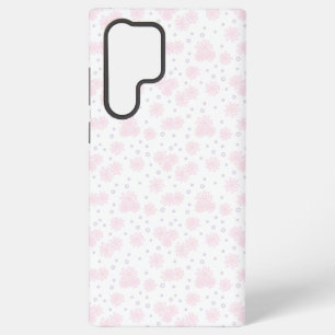 Coque Samsung Galaxy Marguerites et Points - Rose Pastel, Jaune et Viol