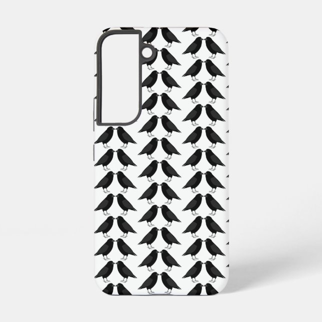 Coque Samsung Galaxy Mariage gothique Bissing Ravens Motif (Verso)