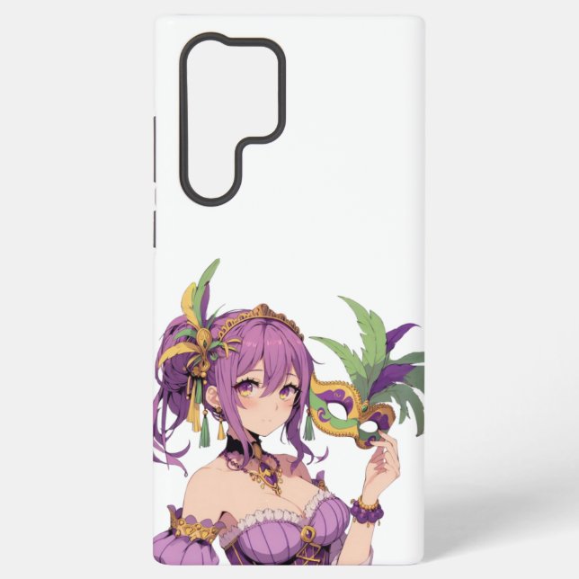 Coque Samsung Galaxy Masque Anime Mardi Gras (Verso)