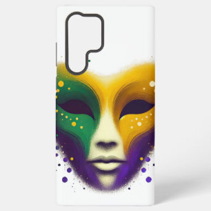 Coque Samsung Galaxy Masque de Mardi Gras jaune violet vert