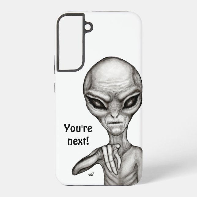 Coque Samsung Galaxy Mauvais Alien, Tu es le prochain ! (Verso)