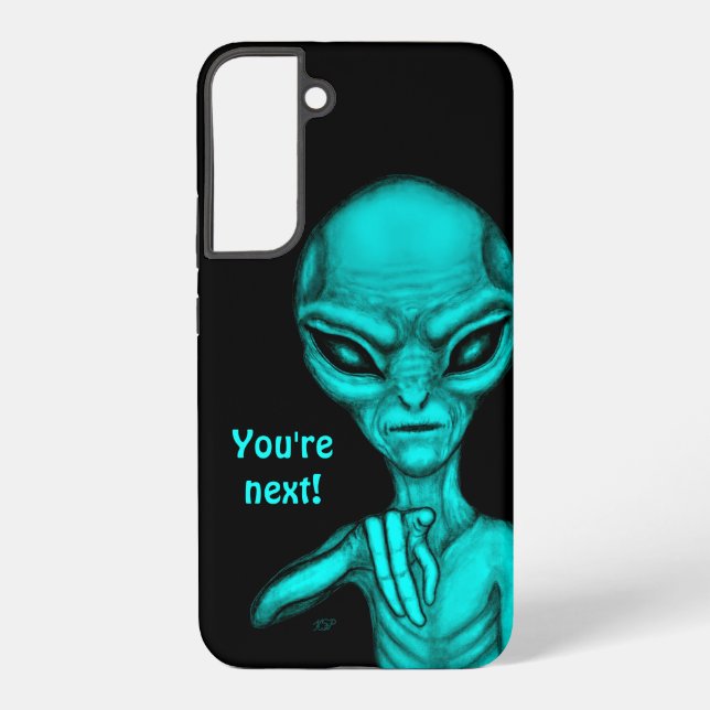 Coque Samsung Galaxy Mauvais Alien, Tu es le prochain ! (Verso)