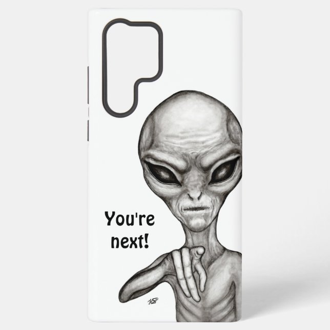 Coque Samsung Galaxy Mauvais Alien, Tu es le prochain ! (Verso)
