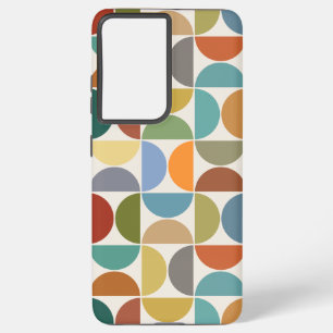 Coque Samsung Galaxy MCM Semiccles Motif couleur grande sur crème
