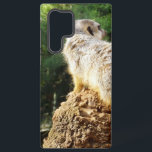 Coque Samsung Galaxy Meerkat With High Views,<br><div class="desc">Featured Sitting High On A Tree Stump  Is A Pretty Meerkat On Guard Duty.</div>
