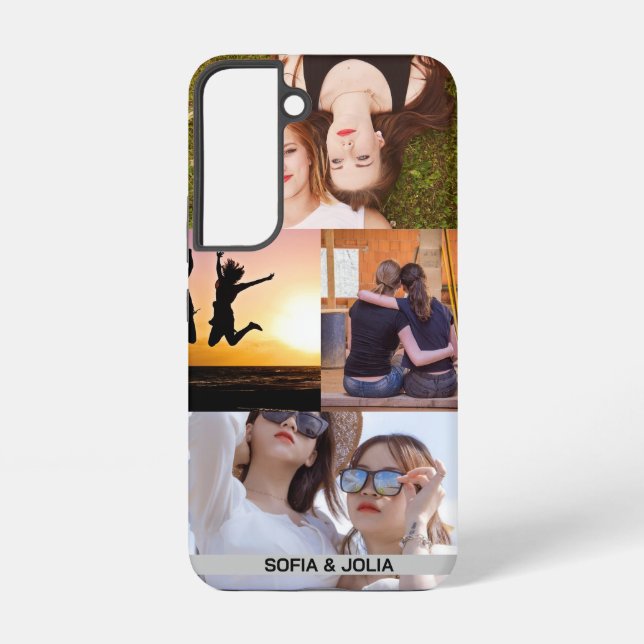 Coque Samsung Galaxy Meilleur Collage d'amis pour toujours | Cute perso (Verso)