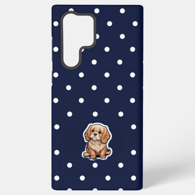 Coque Samsung Galaxy Meilleur coque Samsung S23 |Le mignon chien | (Verso)