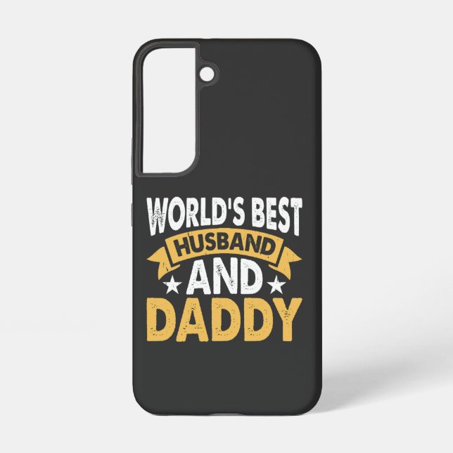 Coque Samsung Galaxy meilleur mari et papa du monde (Verso)