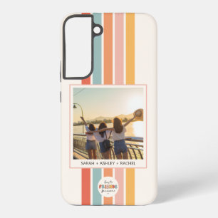 Coque Samsung Galaxy Meilleures amies pour toujours moderne rétro photo