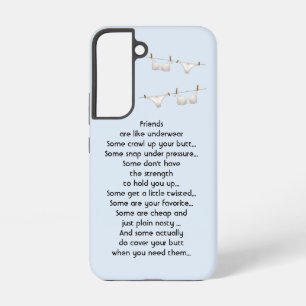 Coque Samsung Galaxy Merci l'ami sont comme le sous-vêtement Citation a