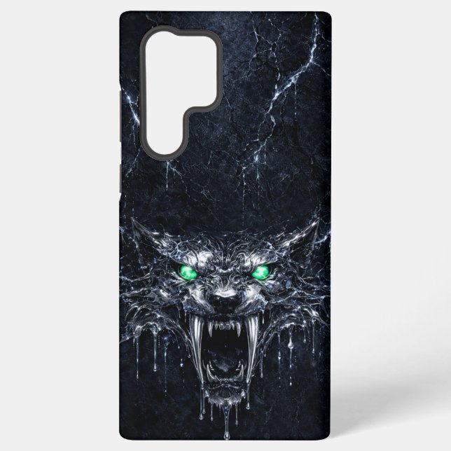 Coque Samsung Galaxy Mercury Sabretooth Green Emerald Eyes Glacial  (Verso)