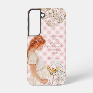 Coque Samsung Galaxy Mère adorable attendant un enfant Plaid Colombe do