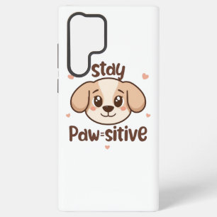 Coque Samsung Galaxy Message de Chien Positif Inspirant