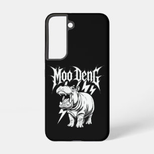 Coque Samsung Galaxy Métal Maigre de mort bébé Hippo Moo Deng Hippopota