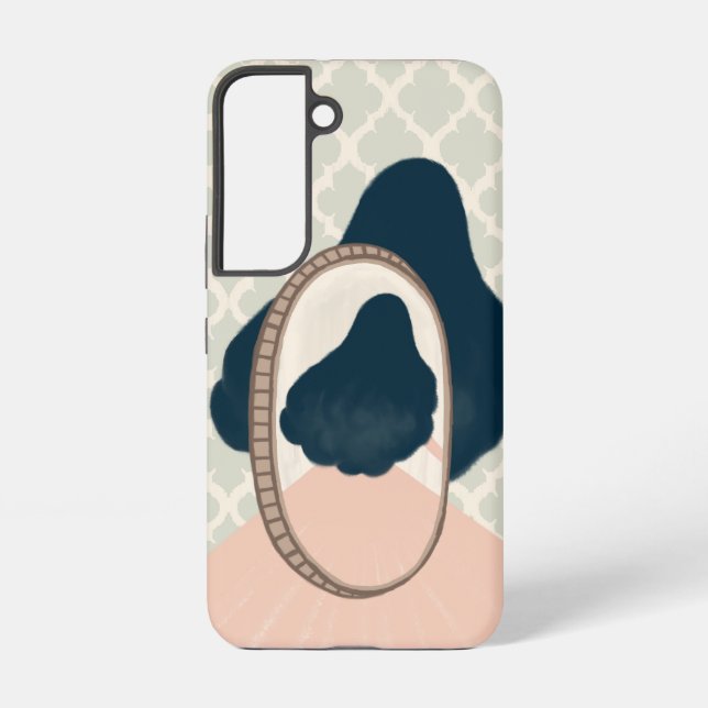 Coque Samsung Galaxy métaphore_15_une fille dans le miroir (Verso)