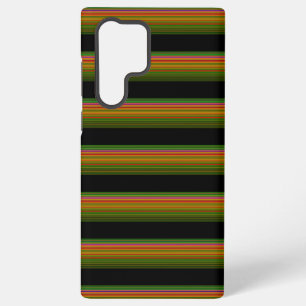 Coque Samsung Galaxy Mignon rayé noir coloré