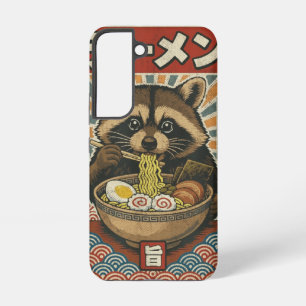 Coque Samsung Galaxy Mignon Rétro Vintage Japonais Slurping Ramen Raton
