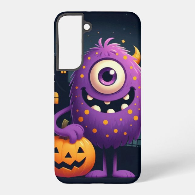 Coque Samsung Galaxy Mignons, violet ruse ou le monstre qui traite (Verso)