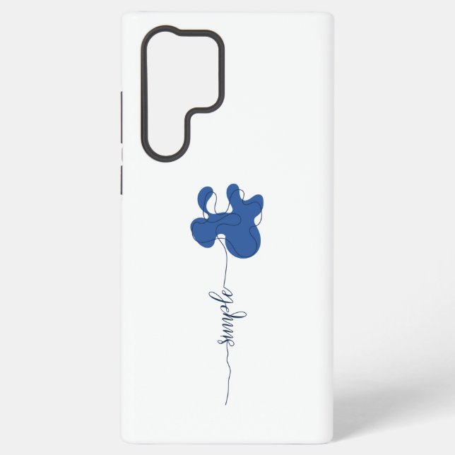 Coque Samsung Galaxy Minimalisme Fleur Simple (Verso)