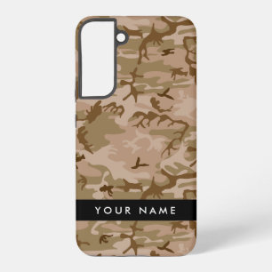 Coque Samsung Galaxy Modèle de camouflage du désert, Votre nom, Personn