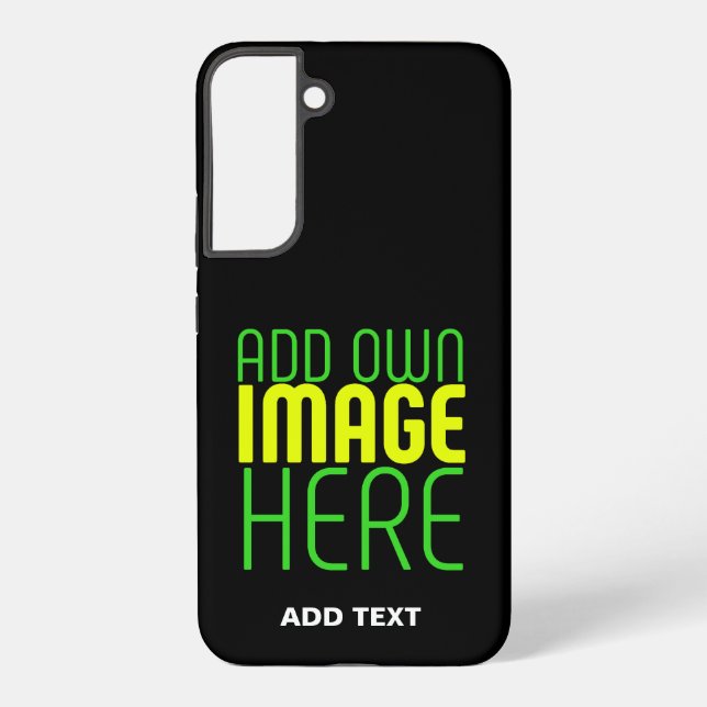 COQUE SAMSUNG GALAXY MODELE DE TEXTE D'IMAGE NOIRE SIMPLE ÉDITABLE MODE (Verso)
