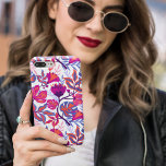 Coque Samsung Galaxy Modèle floral coloré et tropical<br><div class="desc">Coloré,  Tropical Exotic Rose,  Orange et Blue Floral</div>