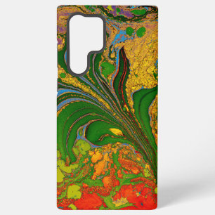 Coque Samsung Galaxy Modèle floral Ebru Marbling