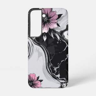 Coque Samsung Galaxy Modern Flowers Marble