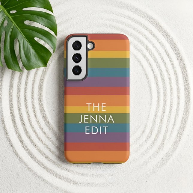 Coque Samsung Galaxy Moderna Linear | MCM Rainbow sur mesure (Styled Shot (Personalised))