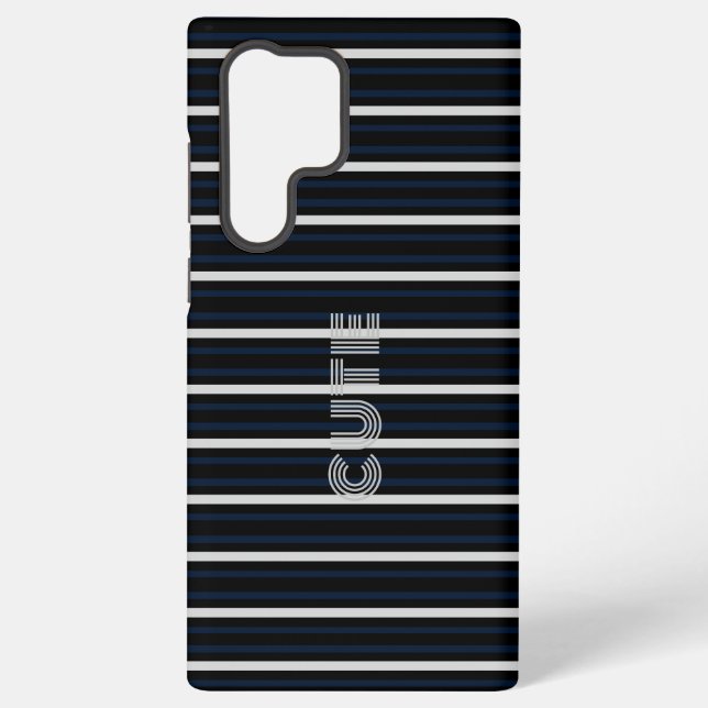 Coque Samsung Galaxy Moderne Cute strié (Verso)