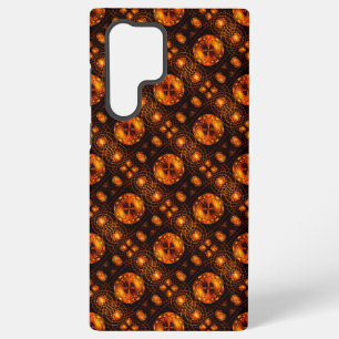 Coque Samsung Galaxy Moderne élégante bohème dorée Motif d'art abstrait