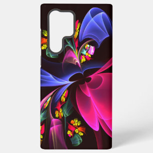 Coque Samsung Galaxy Moderne motif abstrait floral coloré #06